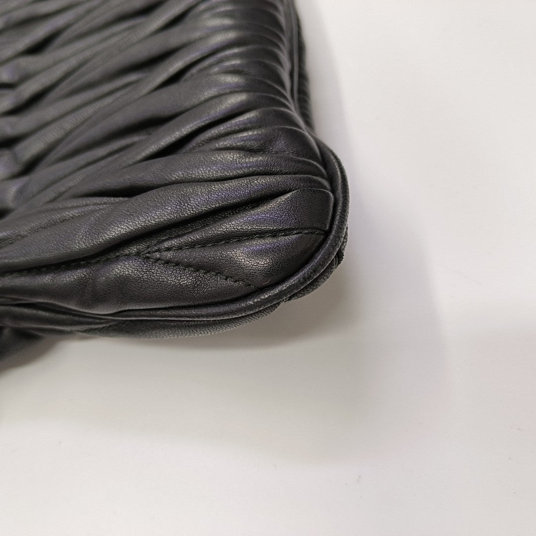 Lambskin Clutch Black