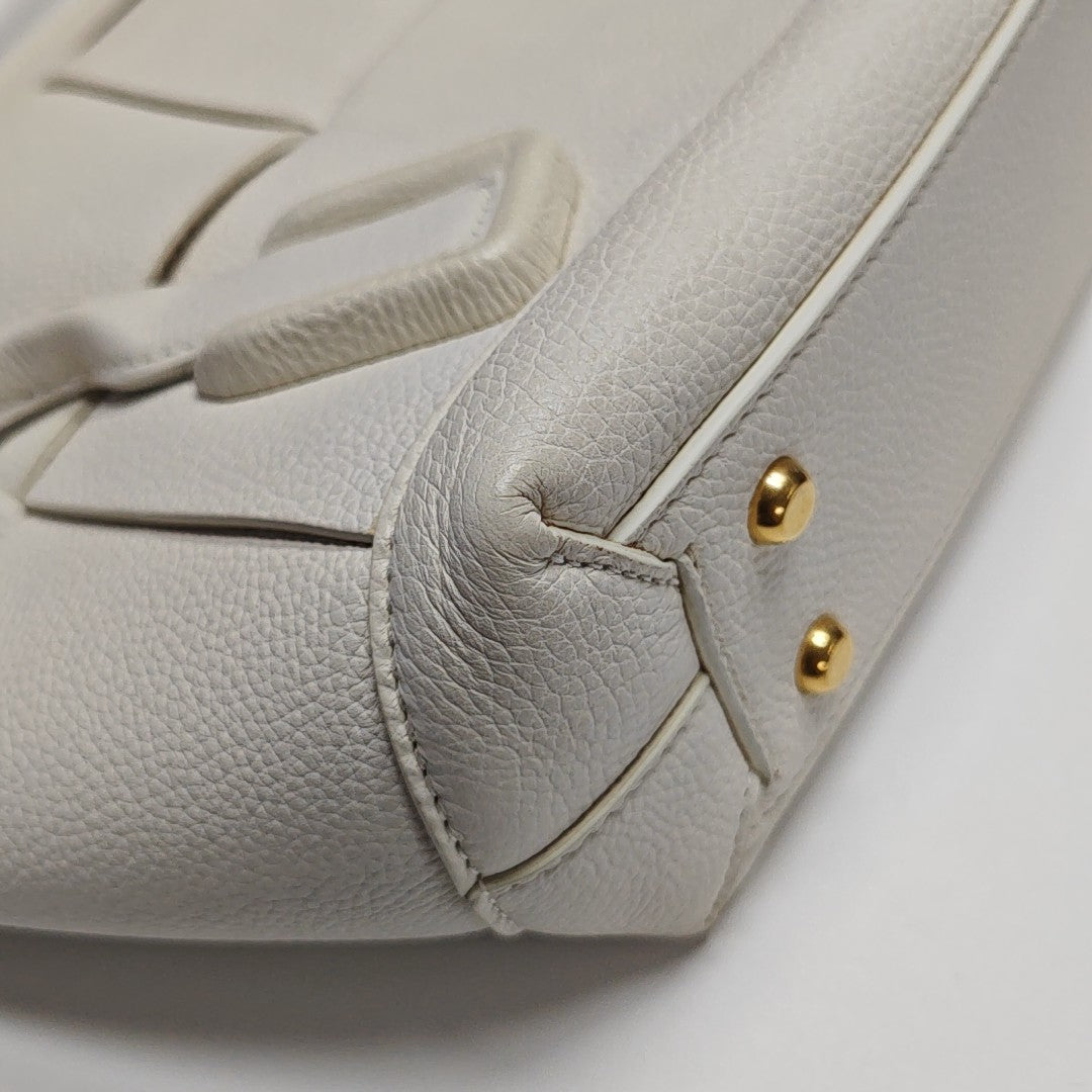 Arco Small Calfskin White