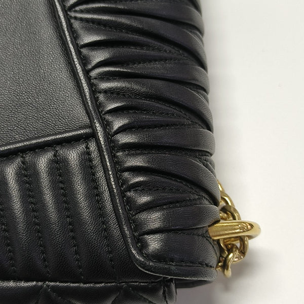 Miu Confidential Quilted Lambskin Black