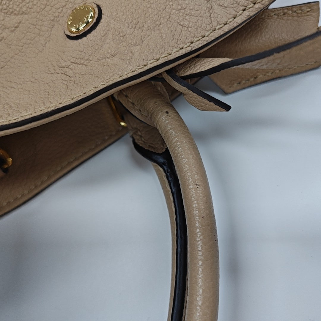 MONTAIGNE Monogram Calfskin Beige