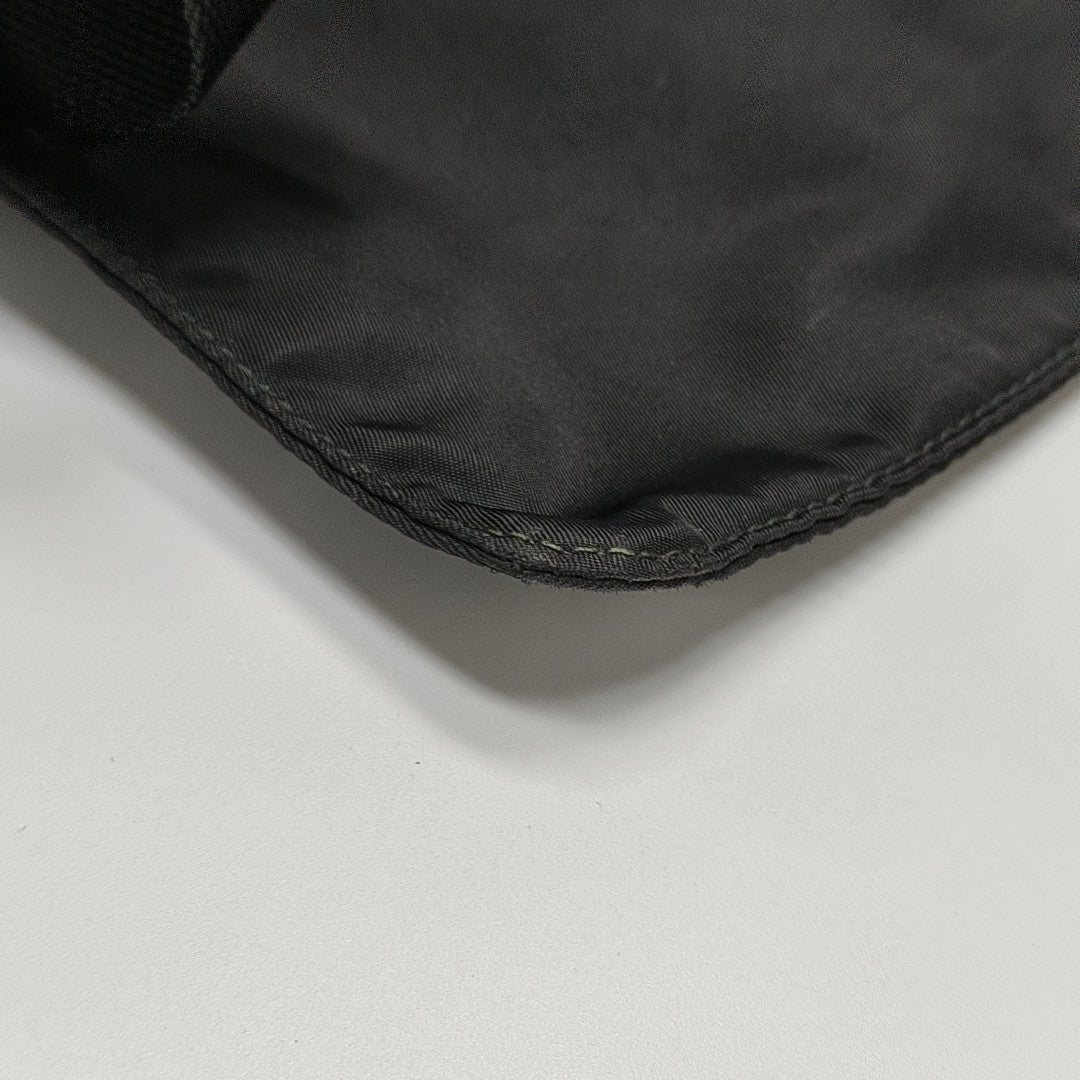 Nylon Shoulder Bag Black