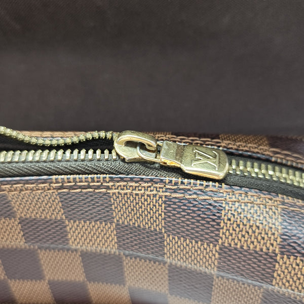 SHELTON MM Damier Ebene Coated Canvas Brown