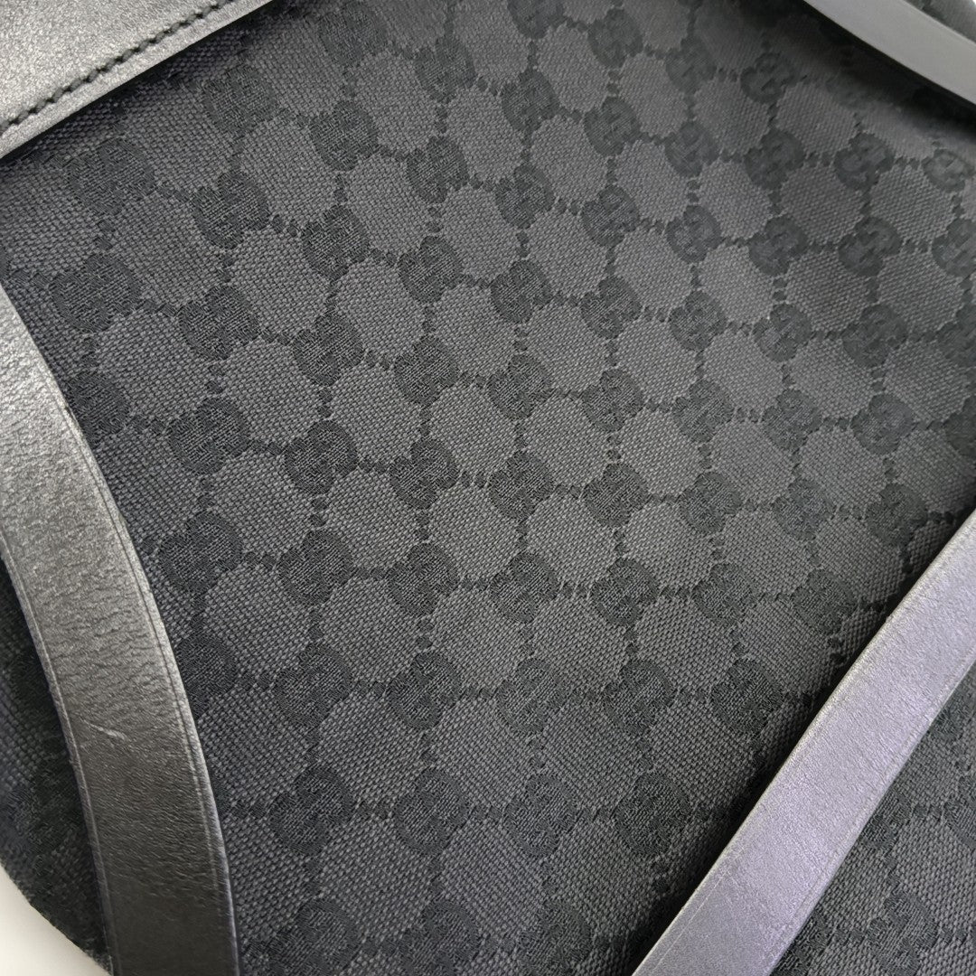 Monogram Canvas Tote Bag Black