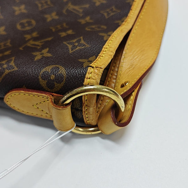 Monogram Coated Canvas Top Handle Bag Brown