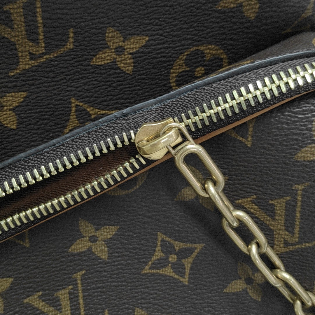 TRIO Monogram Coated Canvas Brown