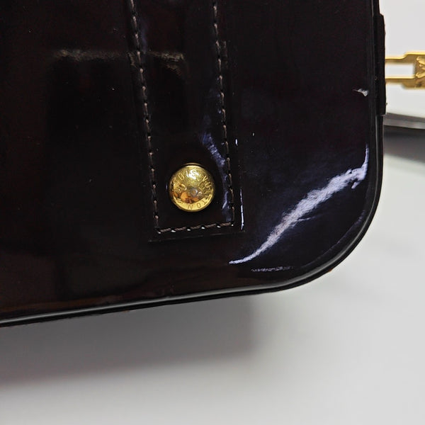 ALMA BB Monogram Patent Leather Red
