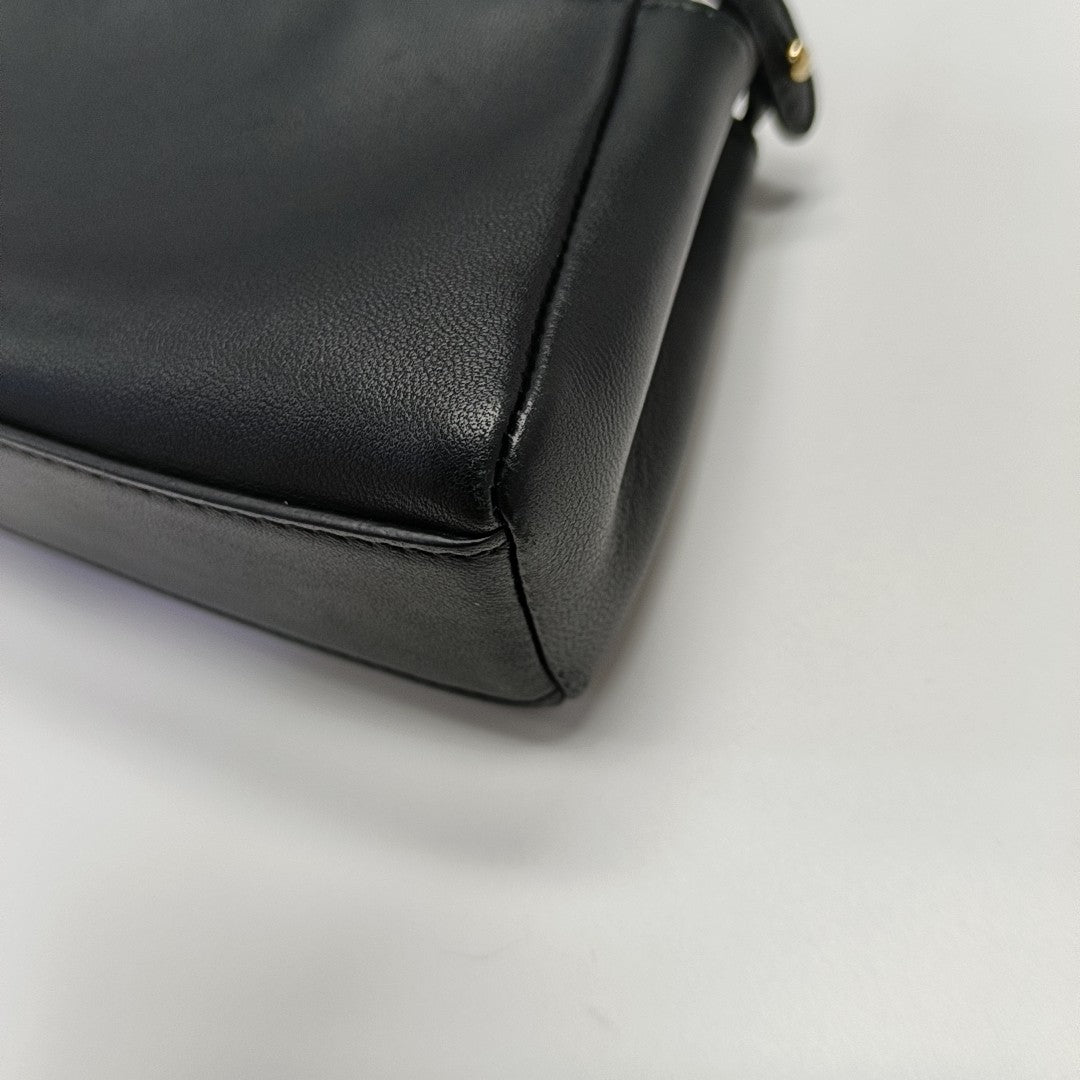 Peekaboo Mini Lambskin Black