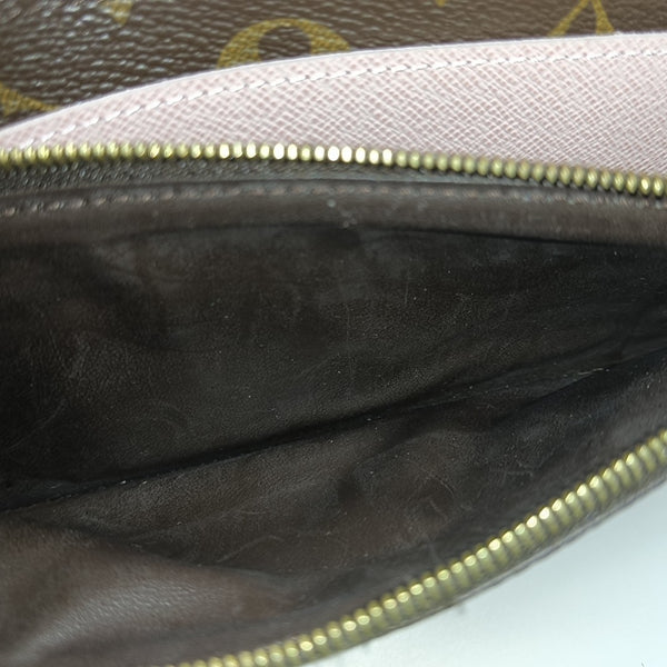 EMILIE Monogram Coated Canvas Brown Wallet