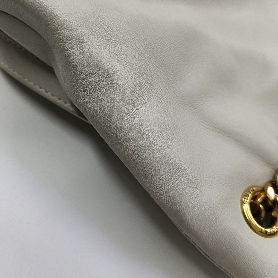 JOE Quilted Lambskin White