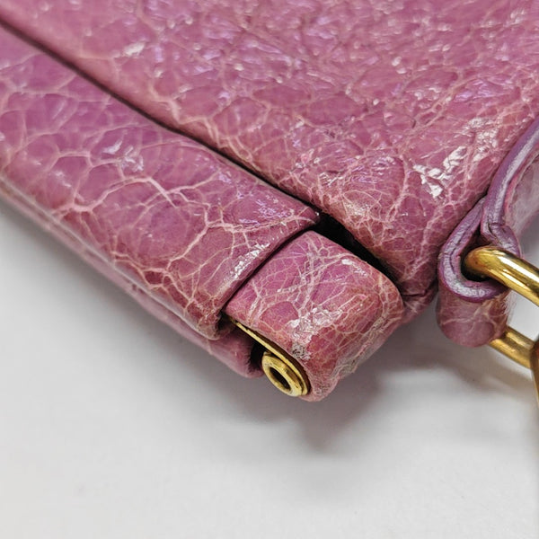 Calfskin Shoulder Bag Purple