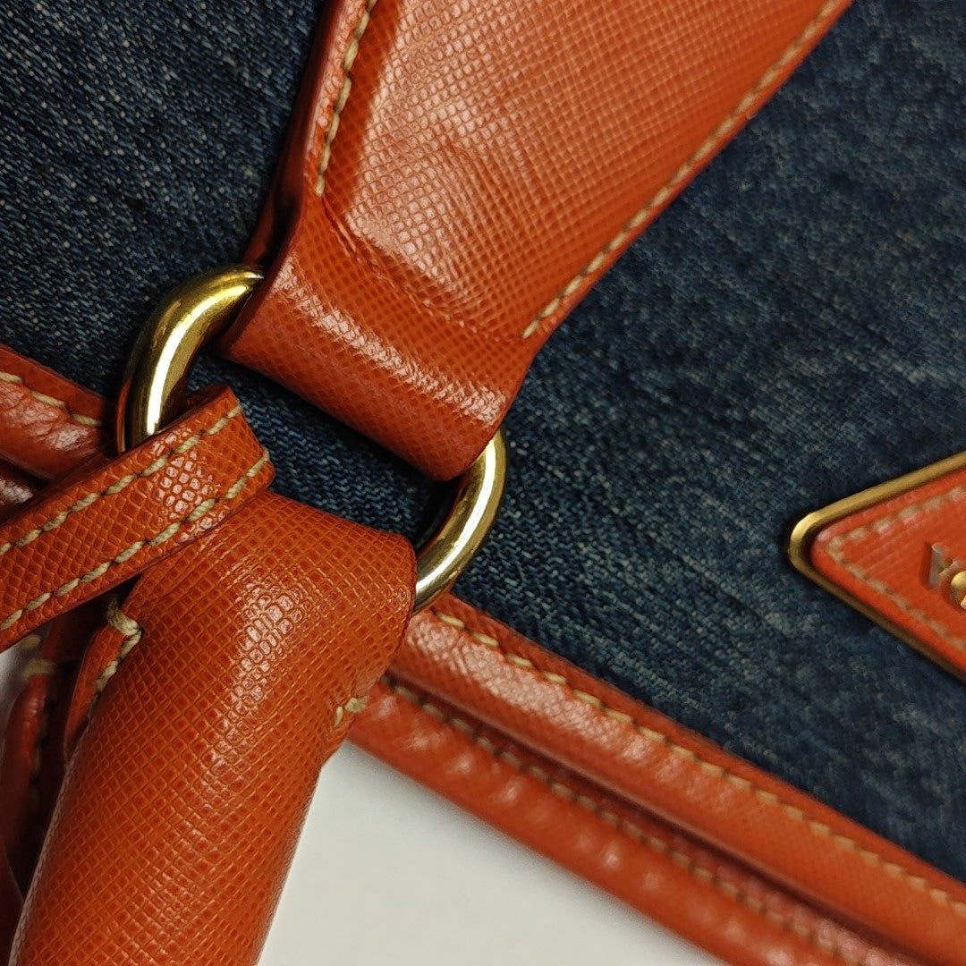 Denim Shoulder Bag Blue