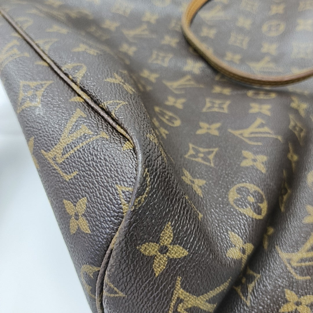 NEVERFULL GM Monogram Coated Canvas Brown