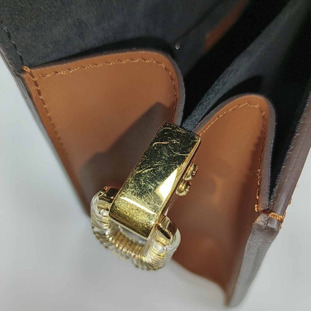 DAUPHINE Mini Monogram Coated Canvas Brown