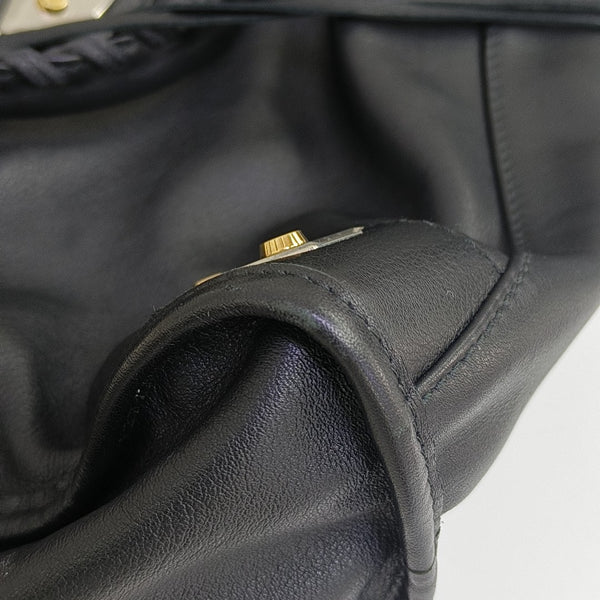 Metal Plate Classic City Lambskin Black