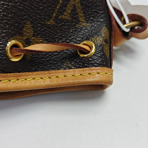 NÉONOÉ Nano Monogram Coated Canvas Brown