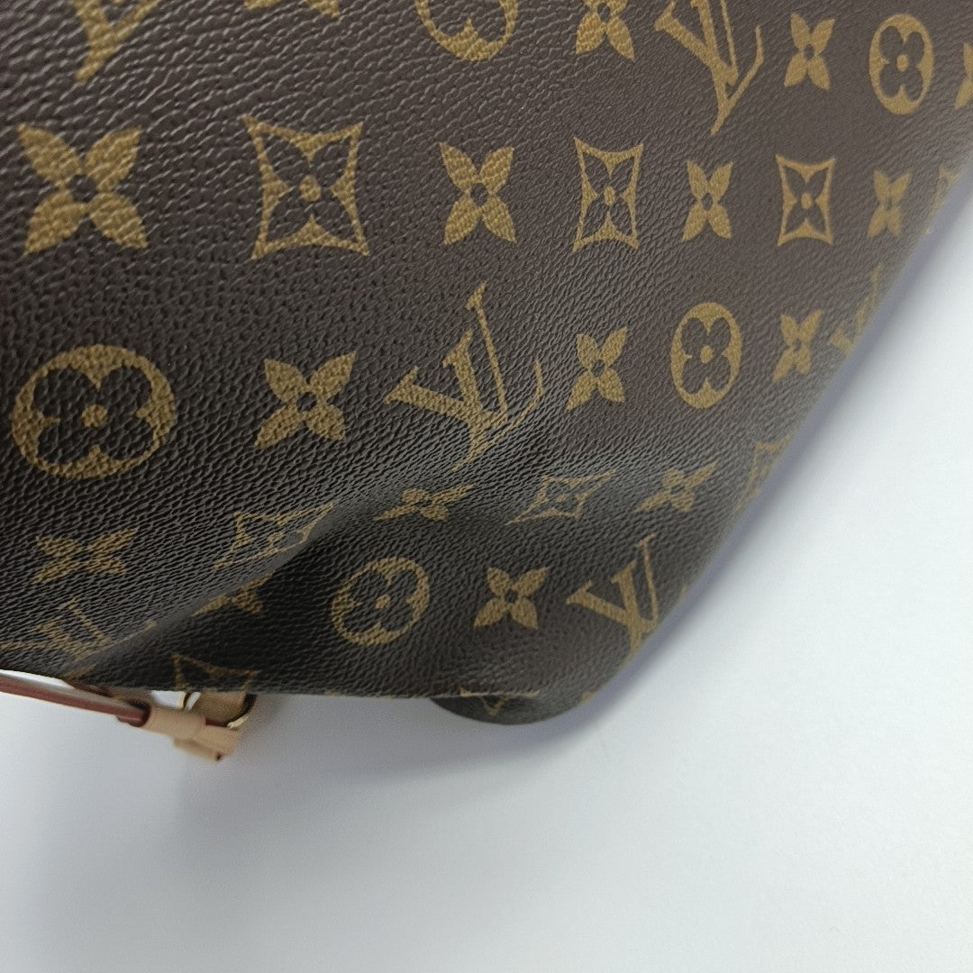 NEVERFULL MM Monogram Coated Canvas Brown