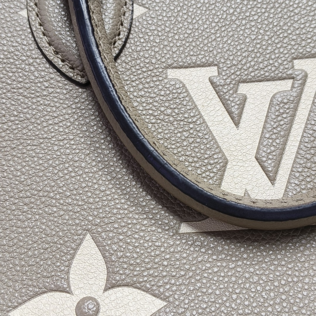 ONTHEGO PM Monogram Calfskin Gray