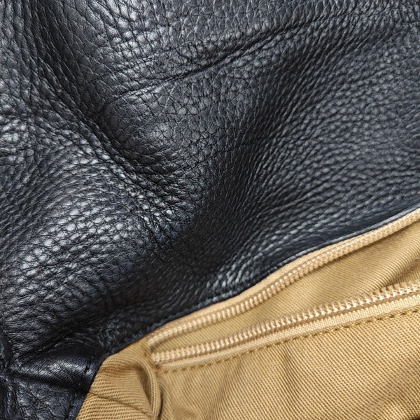 Calfskin Shoulder Bag Black