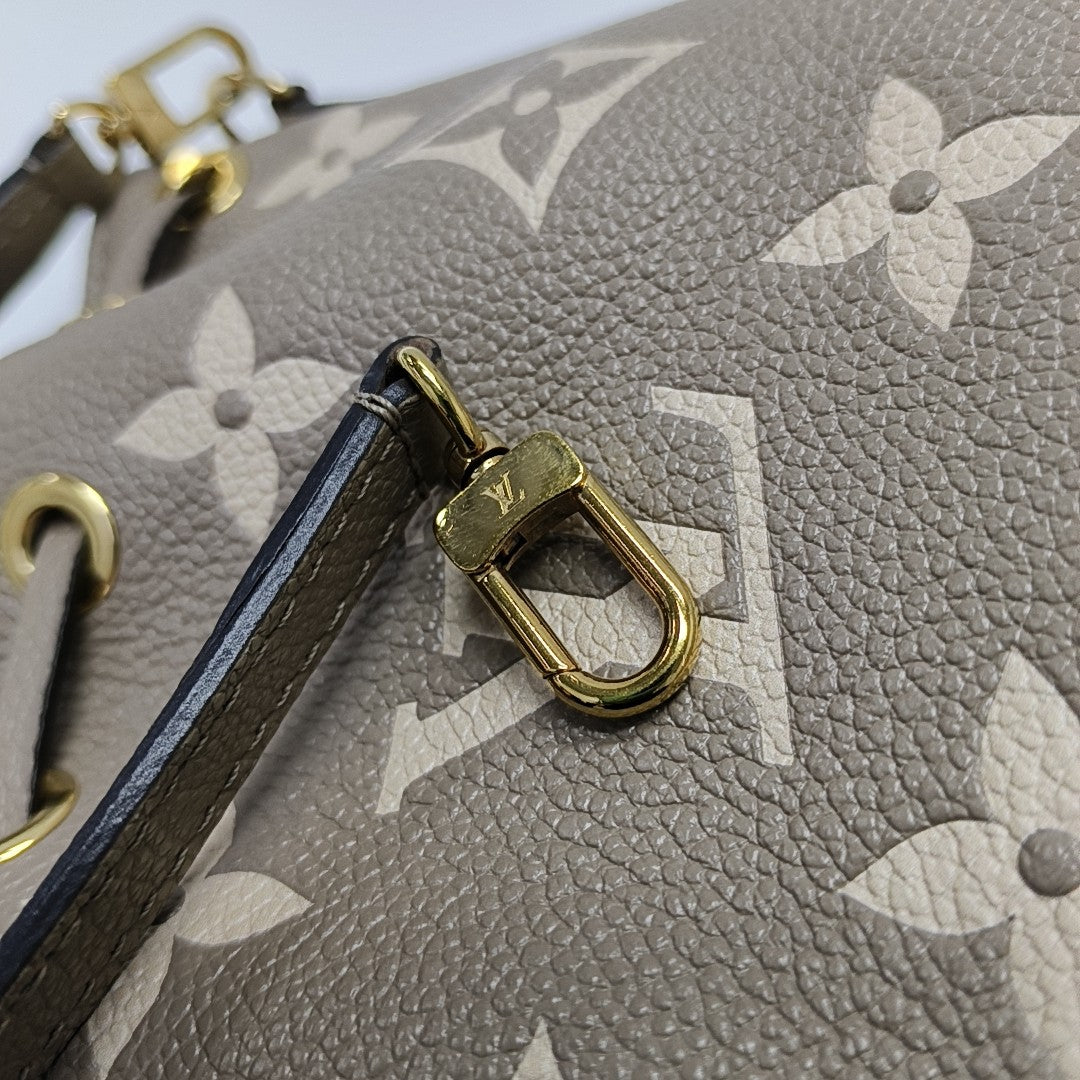 NOÉ Nano Monogram Calfskin Gray