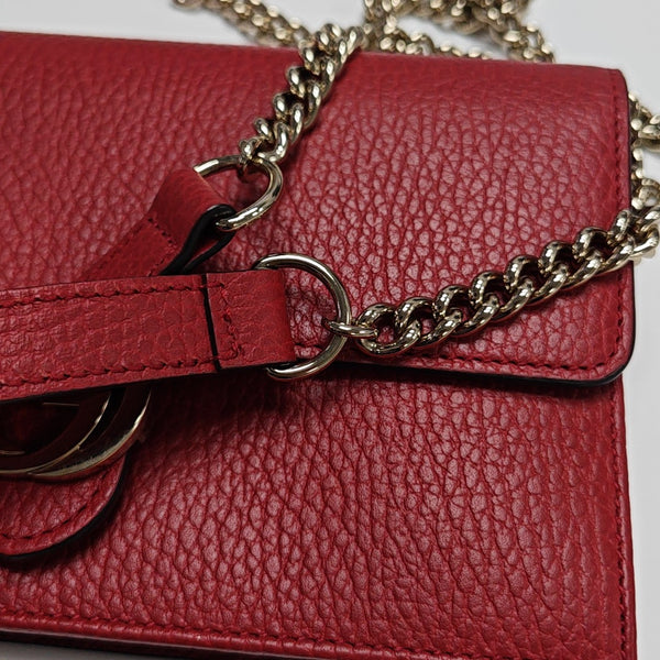 Calfskin Shoulder Bag Red