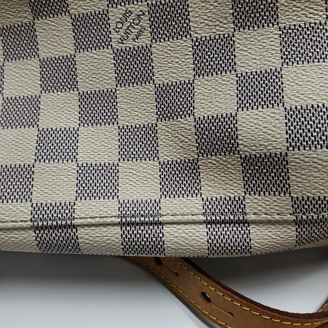 SPERONE Damier Azur Coated Canvas White