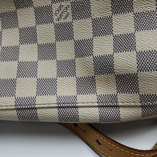 SPERONE Damier Azur Coated Canvas White