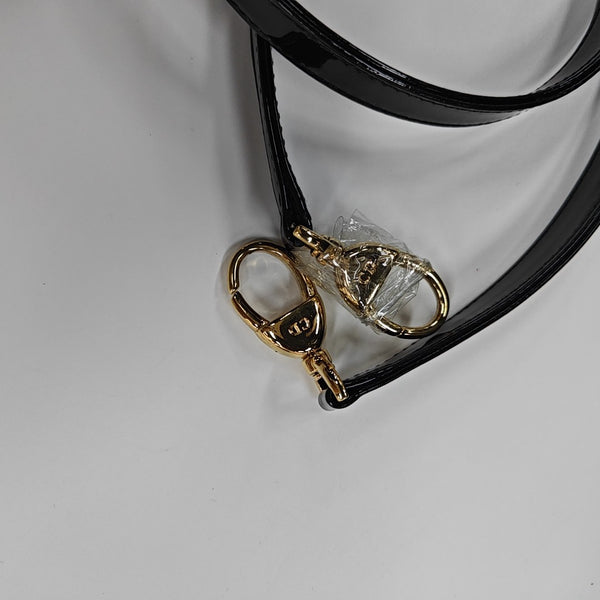 Lady Dior Medium Cannage Patent Leather Black