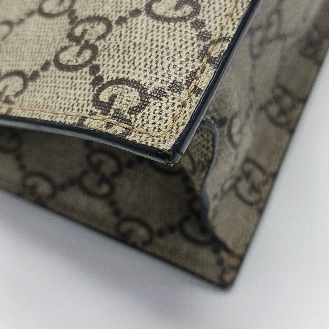 Monogram Coated Canvas Tote Bag Beige