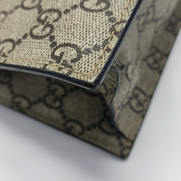 Monogram Coated Canvas Tote Bag Beige