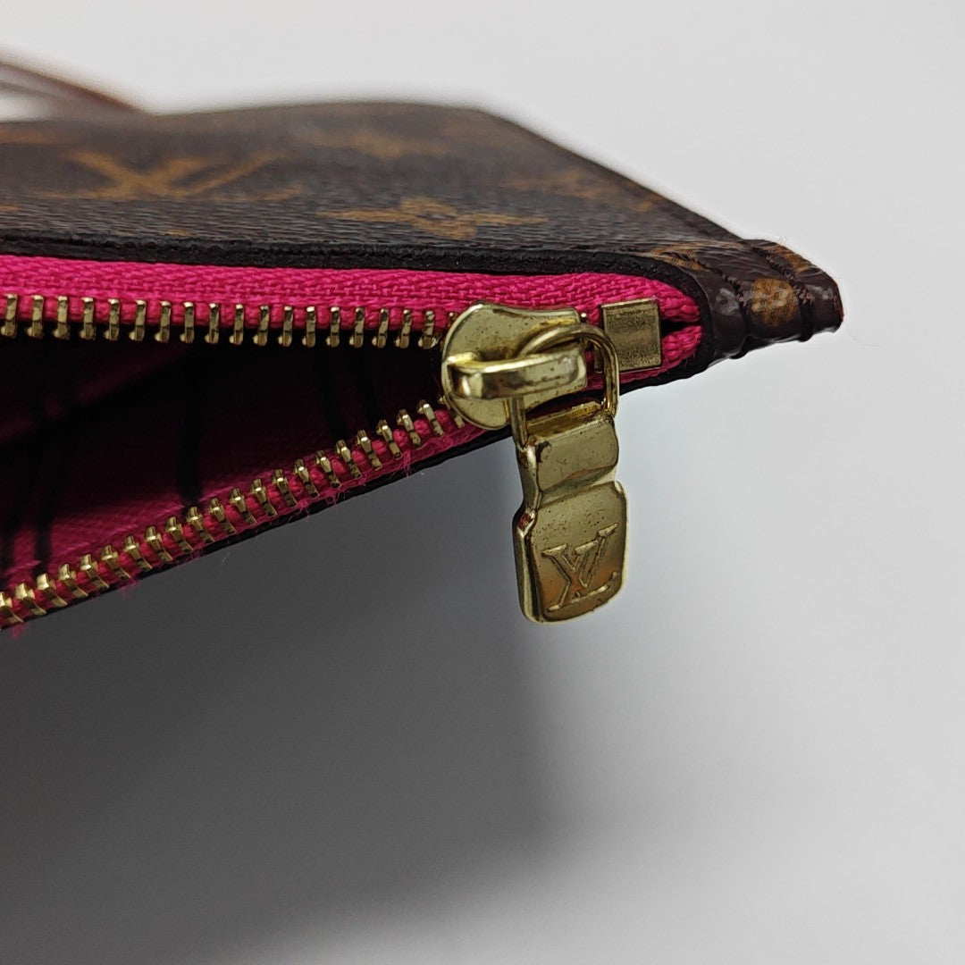 NEVERFULL MM Monogram Coated Canvas Brown