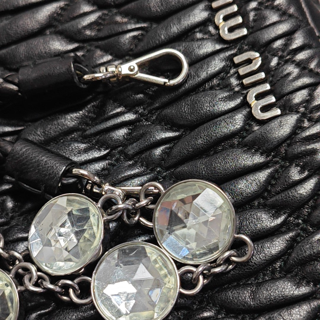 Lambskin Shoulder Bag Black