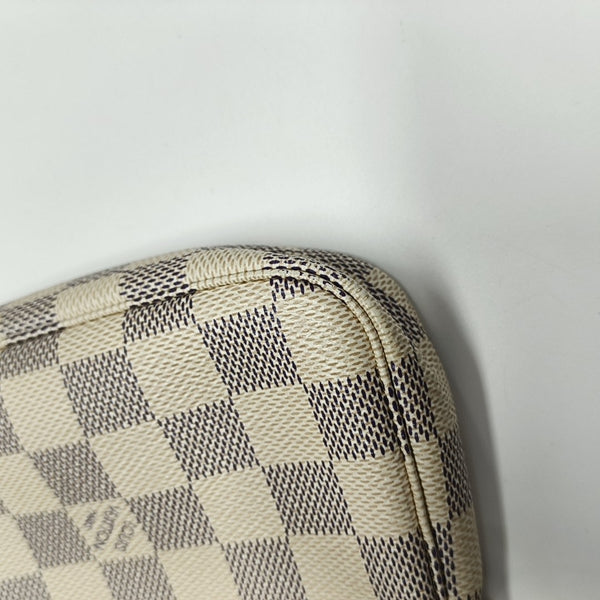 ACCESSOIRES Mini Damier Azur Coated Canvas White