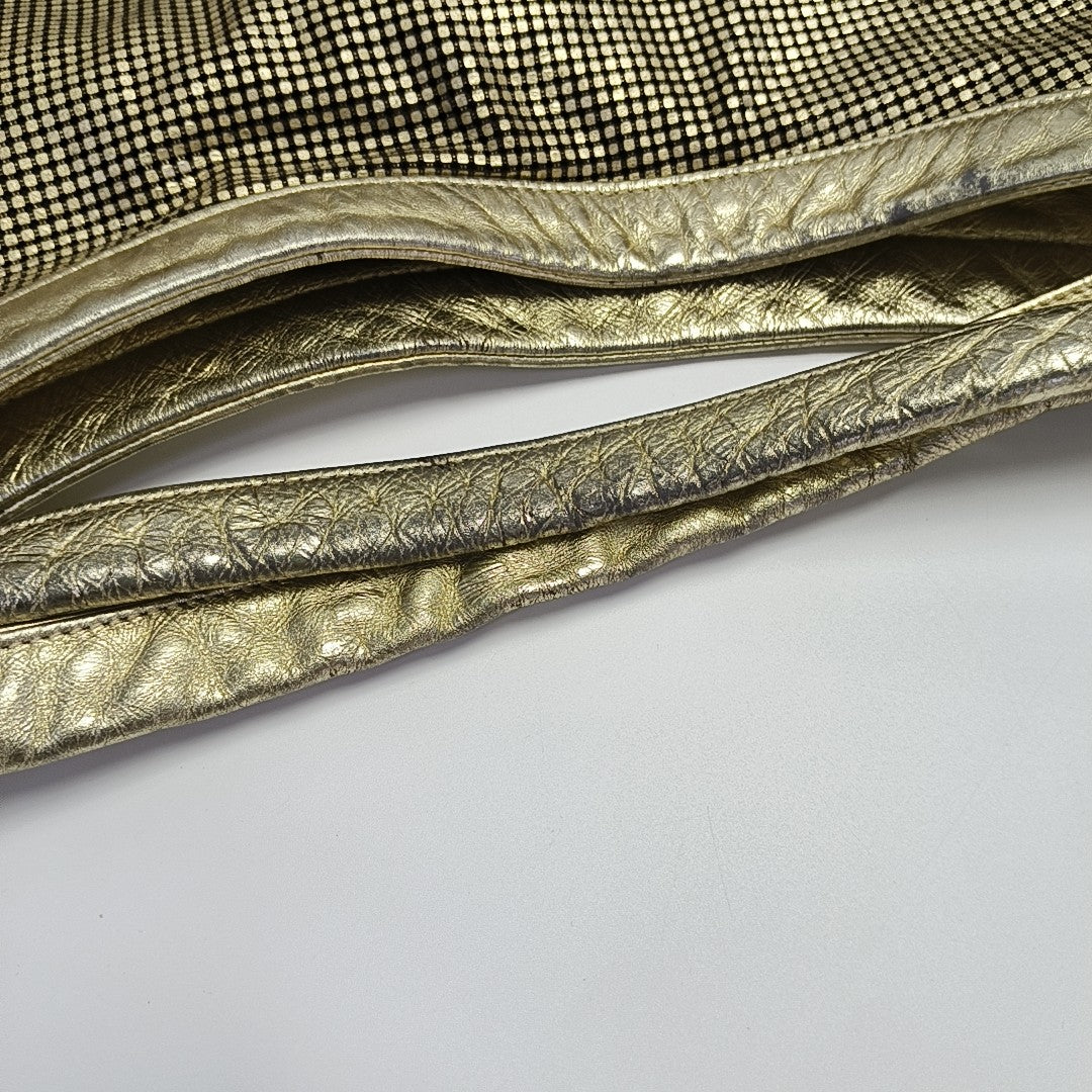 Calfskin Shoulder Bag Gold