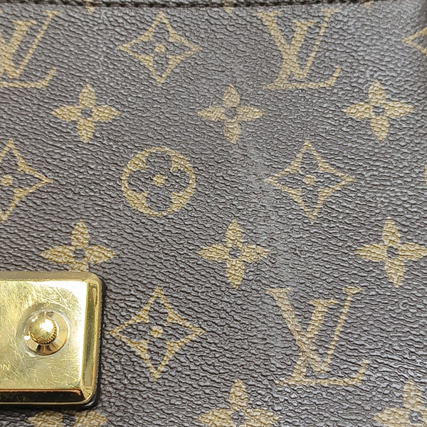 MARCEAU Monogram Coated Canvas Brown