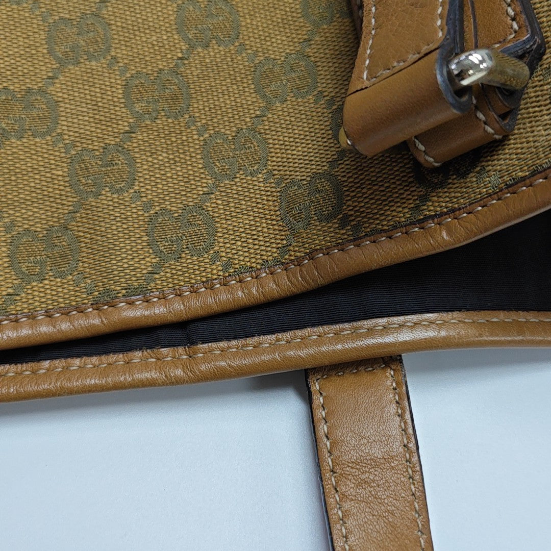 Monogram Canvas Tote Bag Yellow