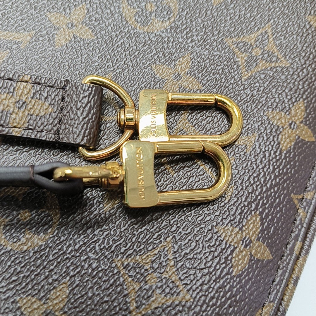 MÉTIS MM Monogram Coated Canvas Brown