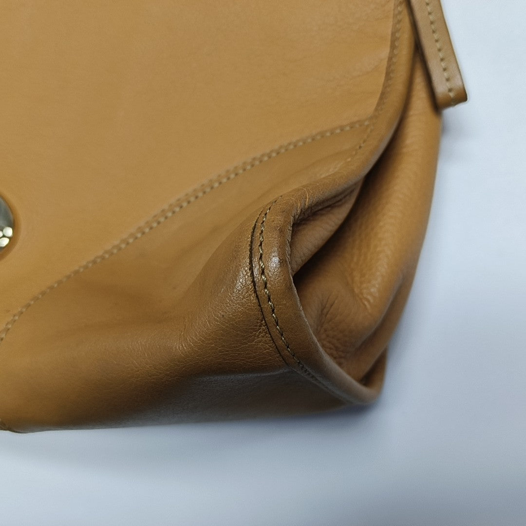Calfskin Shoulder Bag Yellow