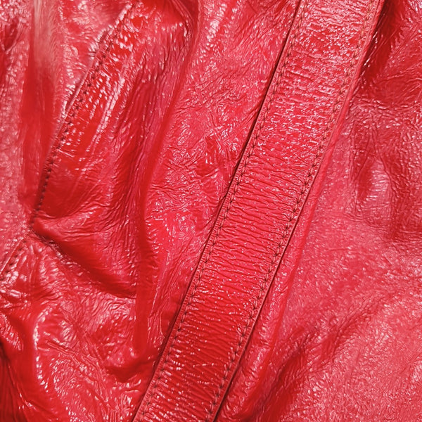 Calfskin Top Handle Bag Red