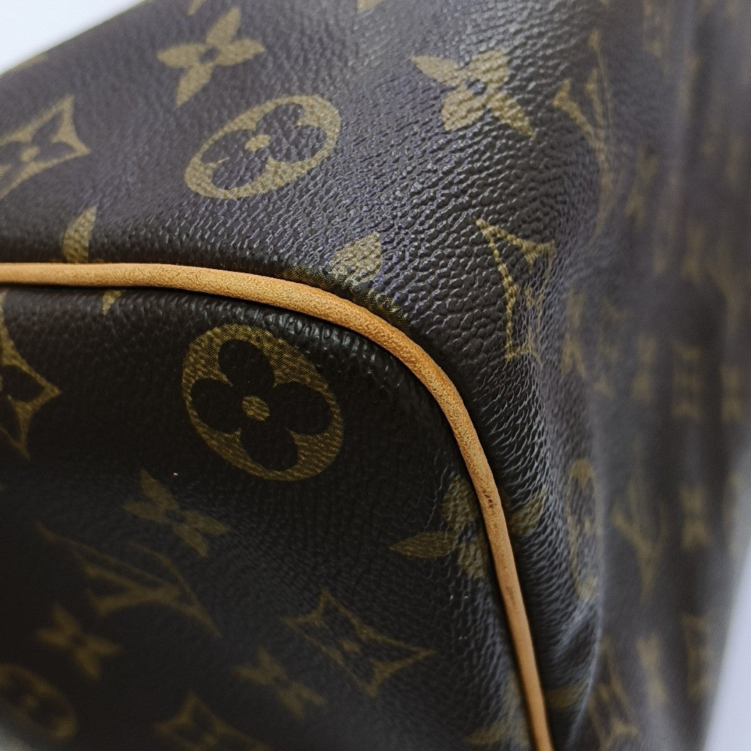 SPEEDY 35 Monogram Coated Canvas Brown