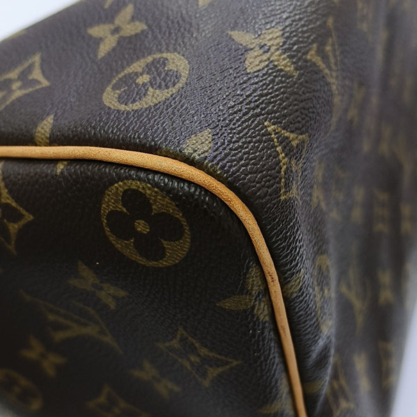 SPEEDY 35 Monogram Coated Canvas Brown
