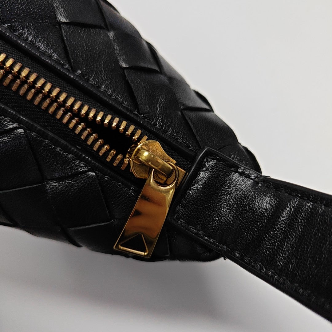 Lambskin Top Handle Bag Black