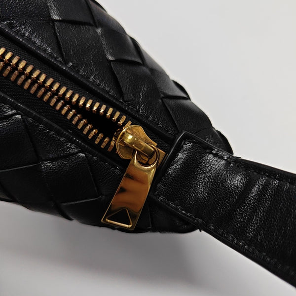 Lambskin Top Handle Bag Black