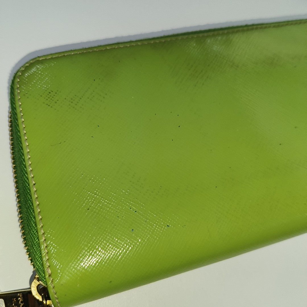 Saffiano Calfskin Wallet Green