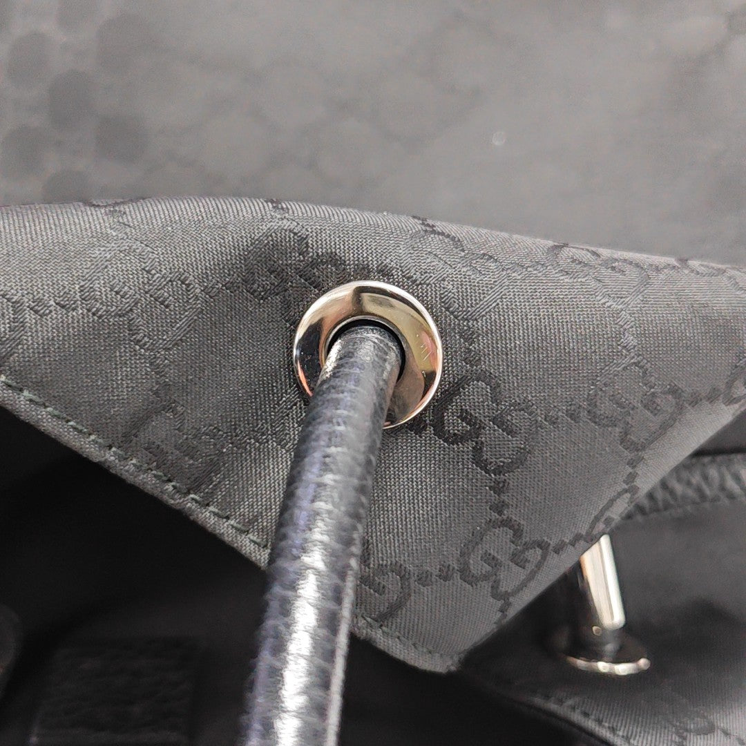 Monogram Canvas Tote Bag Black