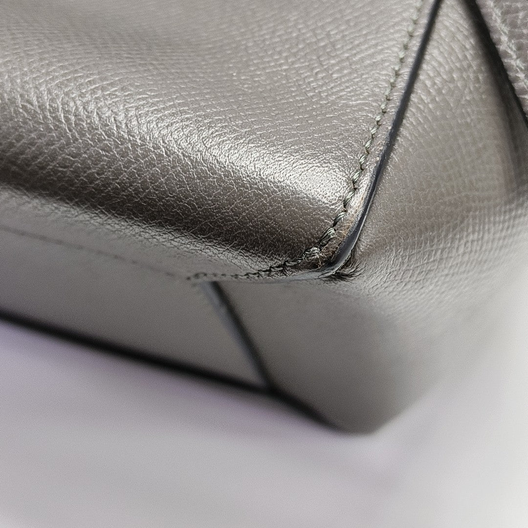 BELT Micro Calfskin Gray