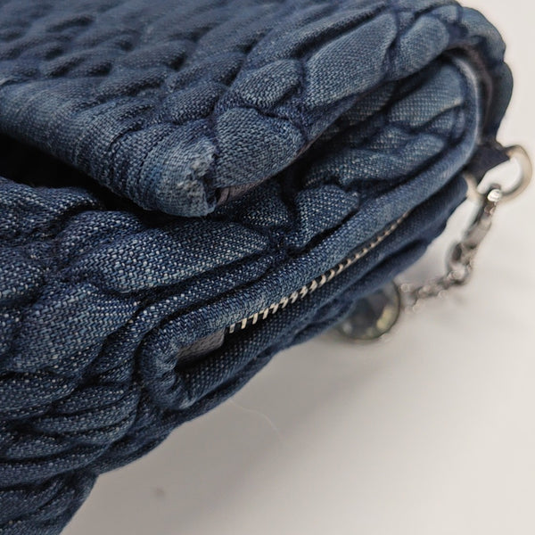 Crystal Quilted Denim Blue