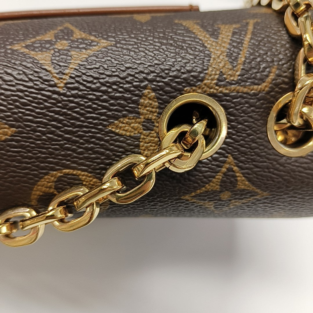 MARCEAU Monogram Coated Canvas Brown