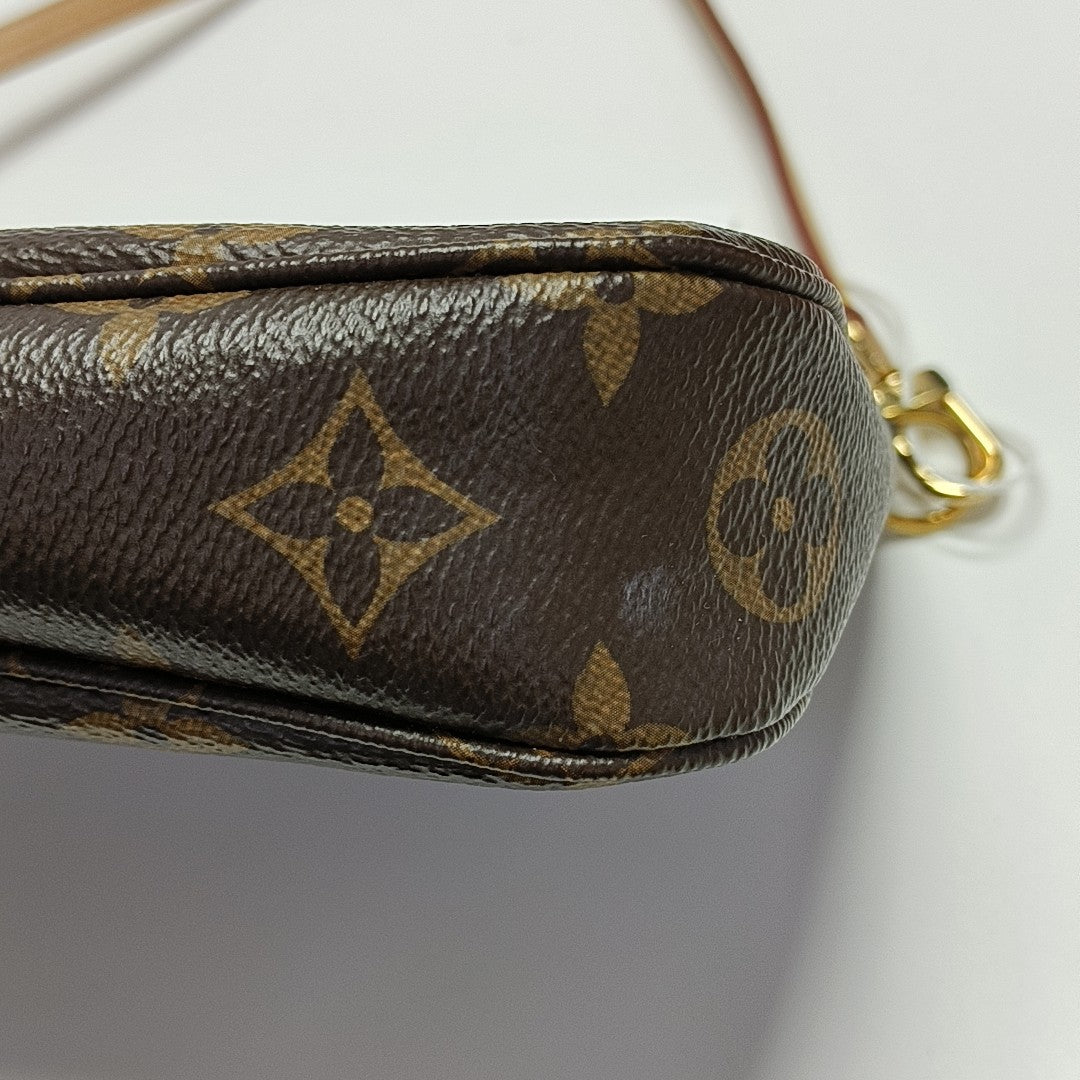 ACCESSOIRES Monogram Coated Canvas Brown