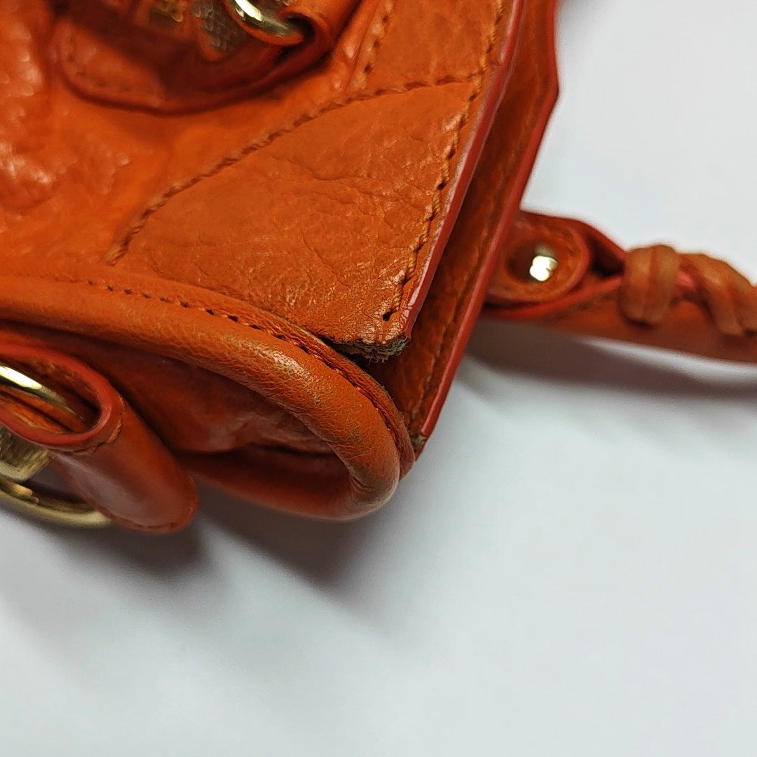 Classic City Mini Lambskin Orange