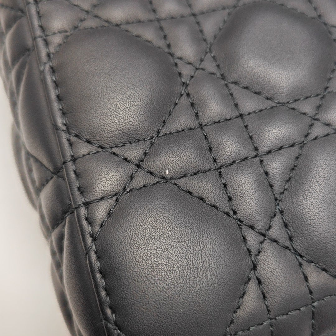 Lady Dior Small Cannage Calfskin Black
